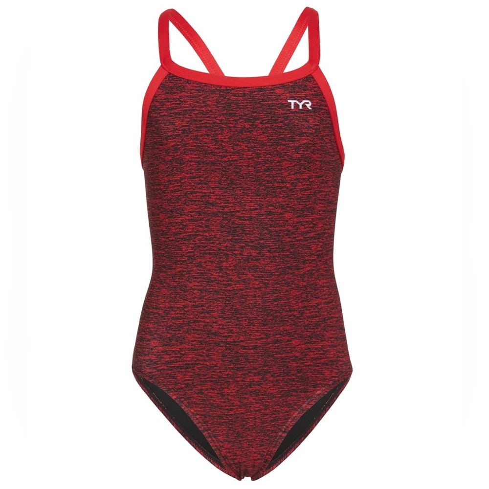 TYR Lapped Diamondfit One Piece Swimsuit Red